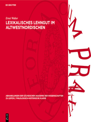 cover image of Lexikalisches Lehngut im Altwestnordischen